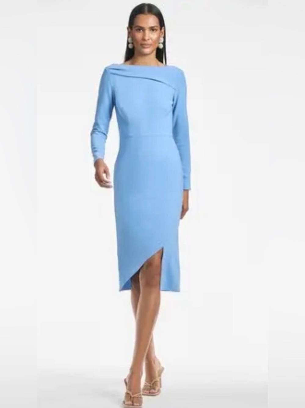 NWT Sachin & Babi Patrizia Blue Asymmetrical Cocktail Dress Size 10